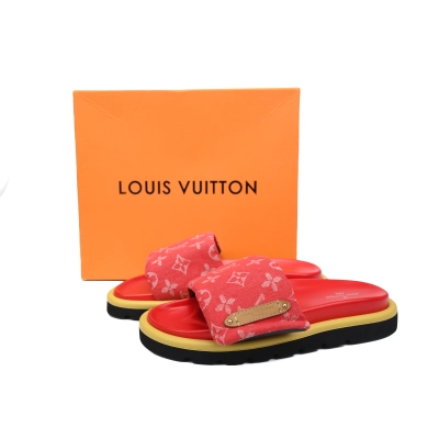 PK God Batch LOUIS VUITTON Pool Pillow Comfort Red Denim 02