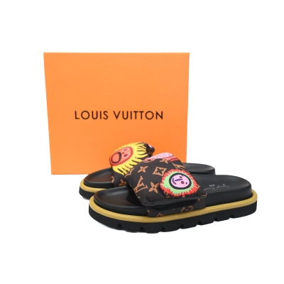 PK God Batch LOUIS VUITTON Pool Pillow Comfort Sun Brown 02