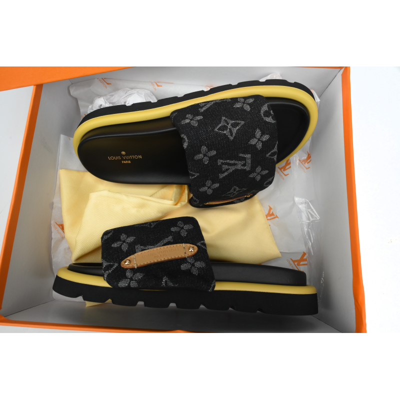 PK God Batch LOUIS VUITTON Pool Pillow Comfort Yellow Label Denim