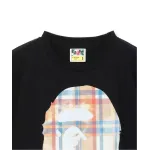 BAPE A Bathing Ape Check by Bathing Tee Black/Beige