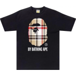 BAPE A Bathing Ape Check by Bathing Tee Black/Beige