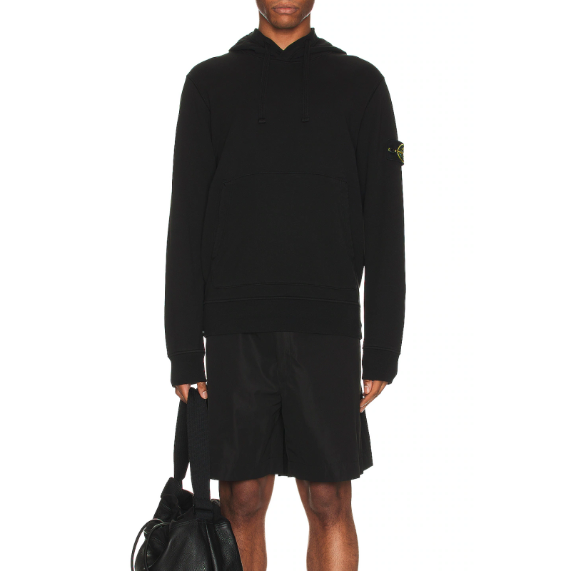 Stone Islan* Hooded Sweatshirt Black