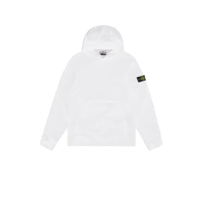 Stone Islan* Hooded Sweatshirt White 01