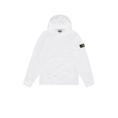 Stone Islan* Hooded Sweatshirt White 01