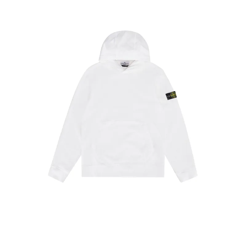 Stone Islan* Hooded Sweatshirt White