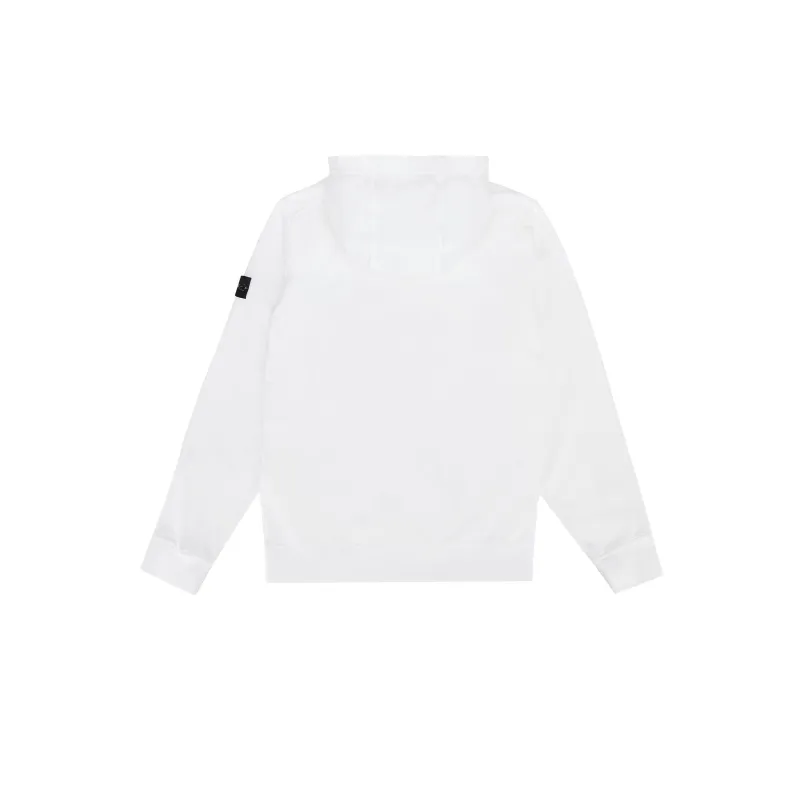 Stone Islan* Hooded Sweatshirt White