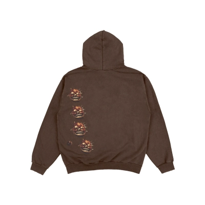 Travis Scott Utopia A2 Hooded Sweatshirt Brown 02