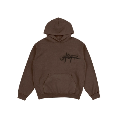Travis Scott Utopia A2 Hooded Sweatshirt Brown 01