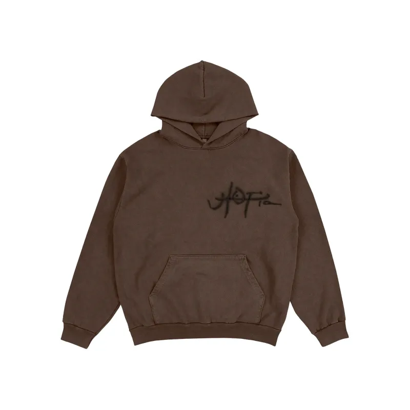 Travis Scott Utopia A2 Hooded Sweatshirt Brown