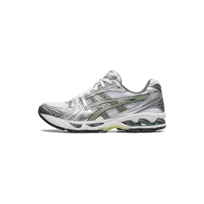 ASICS Gel-Kayano 14 White Pure Silver Slate Grey Sage 1201A019-107 01