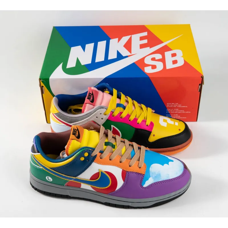 ljr batch dunk low what the S*per mario