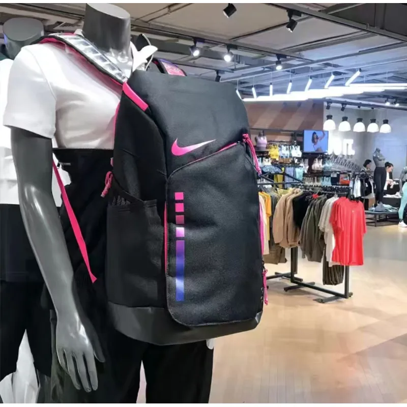 nike hoops elite backpack-black/pink