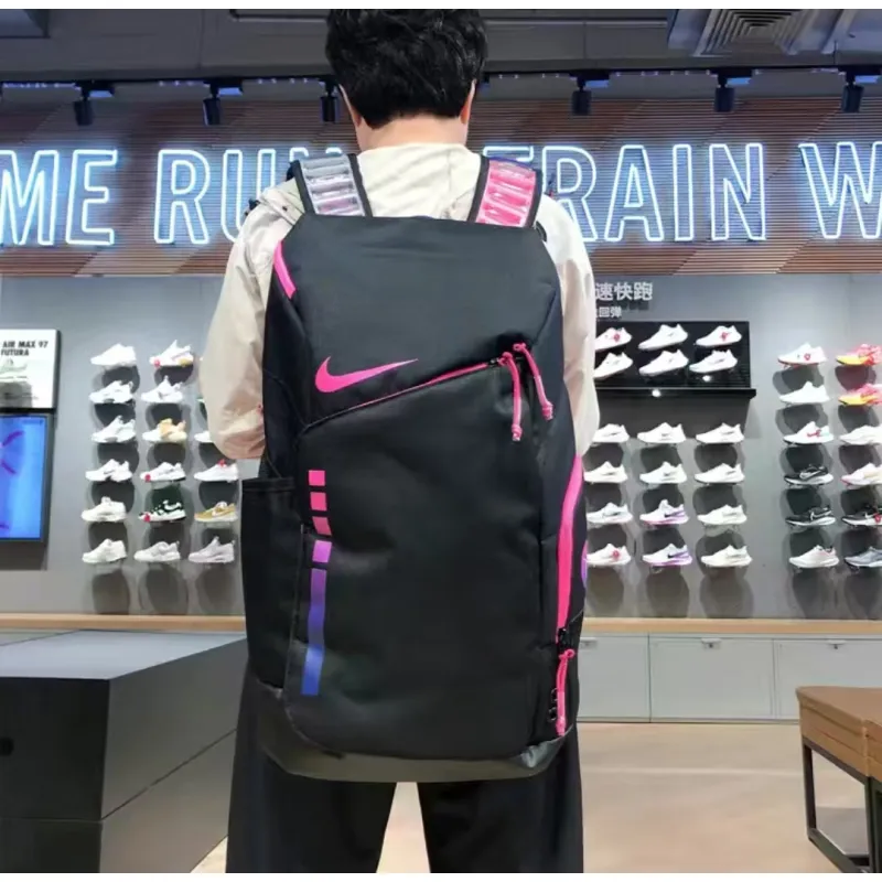 nike hoops elite backpack-black/pink