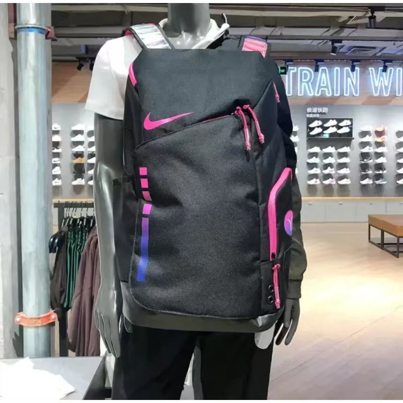 nike hoops elite backpack-black/pink