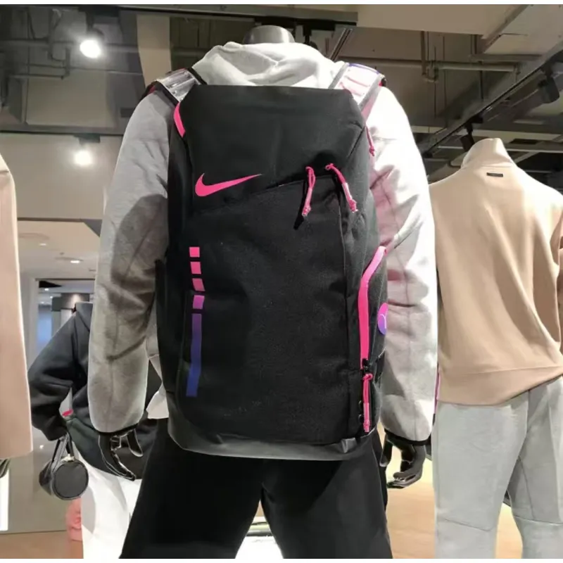 nike hoops elite backpack-black/pink