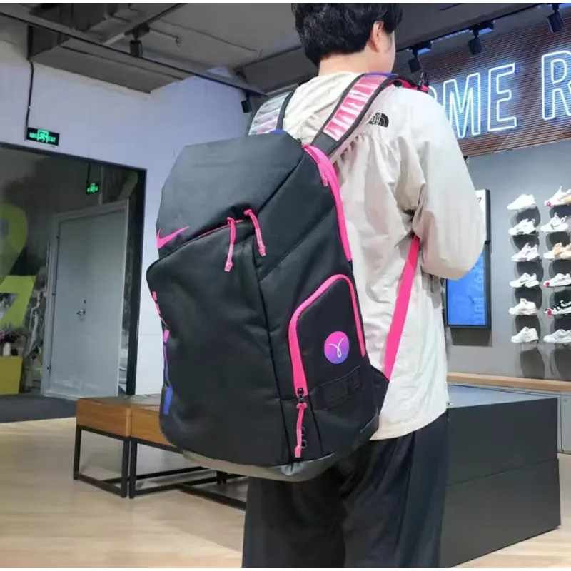 nike hoops elite backpack-black/pink