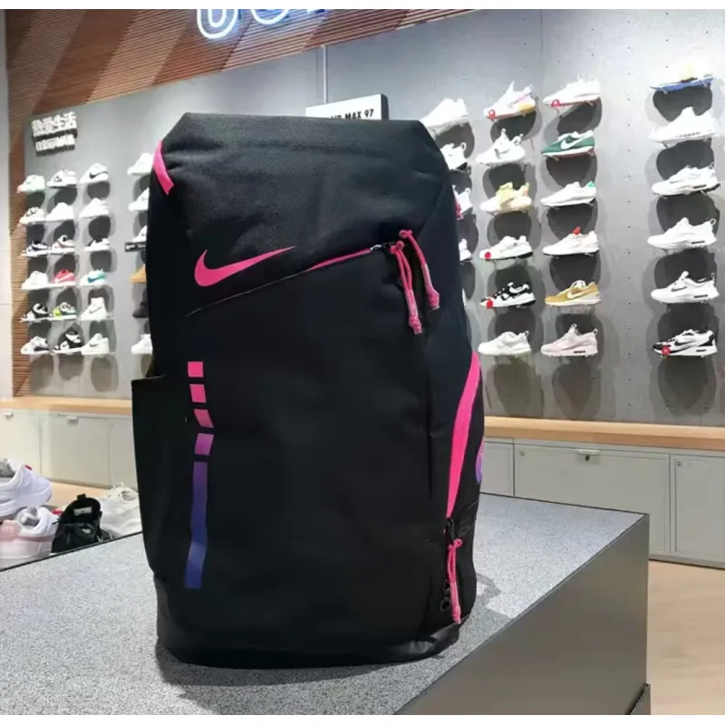 nike hoops elite backpack-black/pink