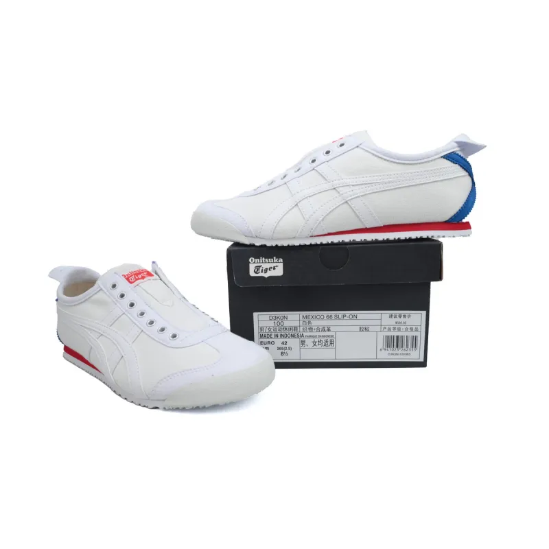 onitsuka tiger mexico 66 slip-on 'white blue' d3k0n-100