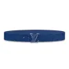 LOUIS VUITTON Initiales Reversible Belt Monogram Cobalt Taiga 40MM Blue CK0725