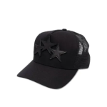 AMIRI 3 Star Trucker Hat Black