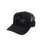 AMIRI 3 Star Trucker Hat Black