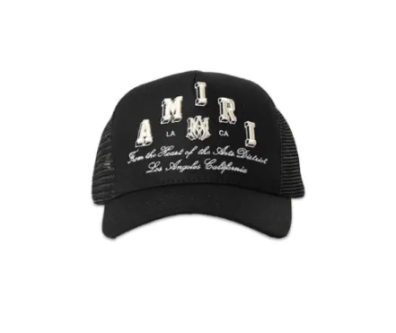 AMIRI Stencil Trucker Hat - Black