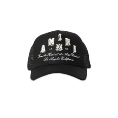 AMIRI  Stencil Trucker Hat - Black 01