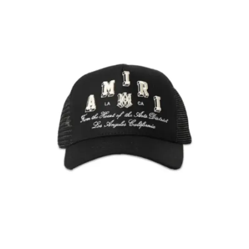 AMIRI  Stencil Trucker Hat - Black