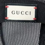 Gucci Black Kingsnake Print GG Supreme Leather Baseball Cap