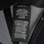 Gucci Black Kingsnake Print GG Supreme Leather Baseball Cap