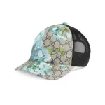 Gucci GG/MESH BASEBALL HAT IN BLUE