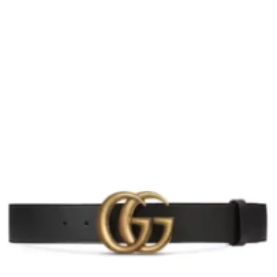 Gucci RE-EDITION WIDE LEATHER BELT BLACK 01