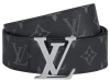 LOUIS VUITTON Belt Initiales Damier Graphite