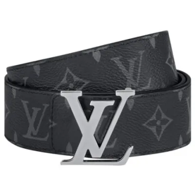 LOUIS VUITTON Belt Initiales Damier Graphite 01