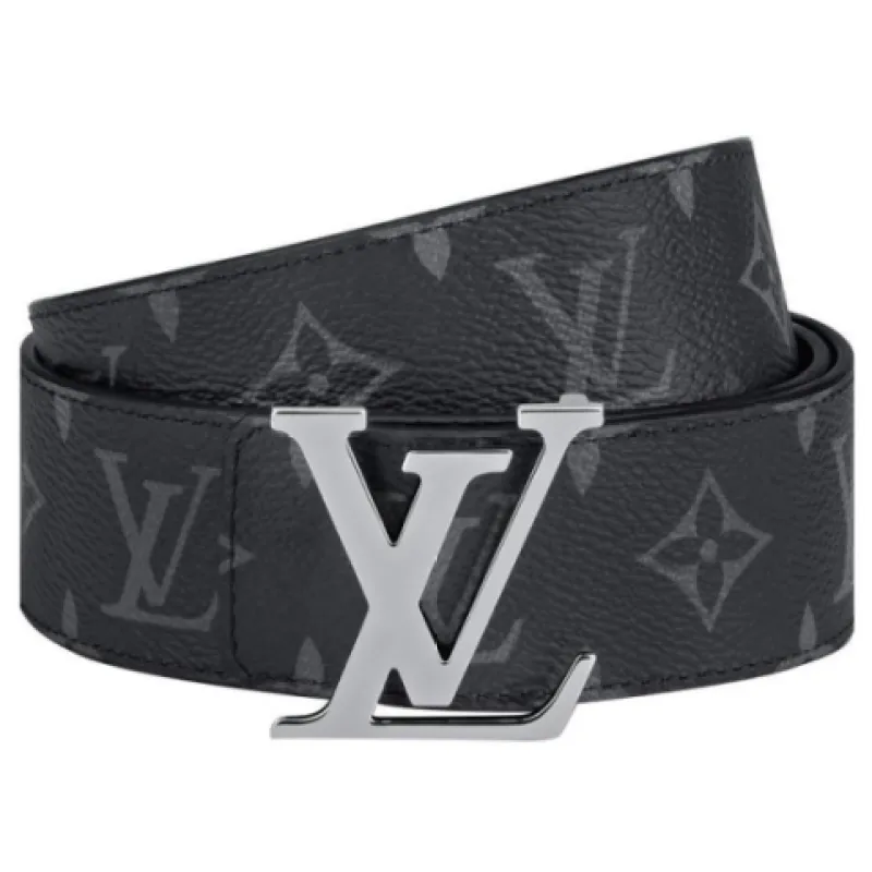 LOUIS VUITTON Belt Initiales Damier Graphite