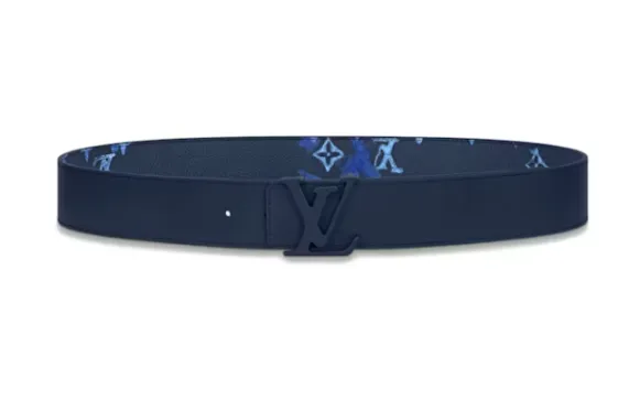 LOUIS VUITTON Shape Reversible Belt40 MM Dark Blue