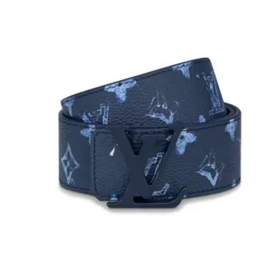 LOUIS VUITTON Shape Reversible Belt40 MM Dark Blue 01