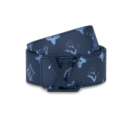 LOUIS VUITTON Shape Reversible Belt40 MM Dark Blue 01