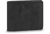 LOUIS VUITTON Multiple Wallet Monogram Shadow Black
