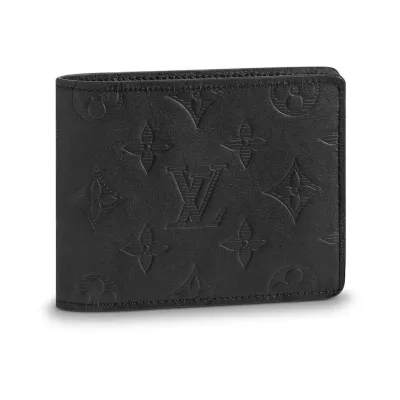 LOUIS VUITTON Multiple Wallet Monogram Shadow Black 01