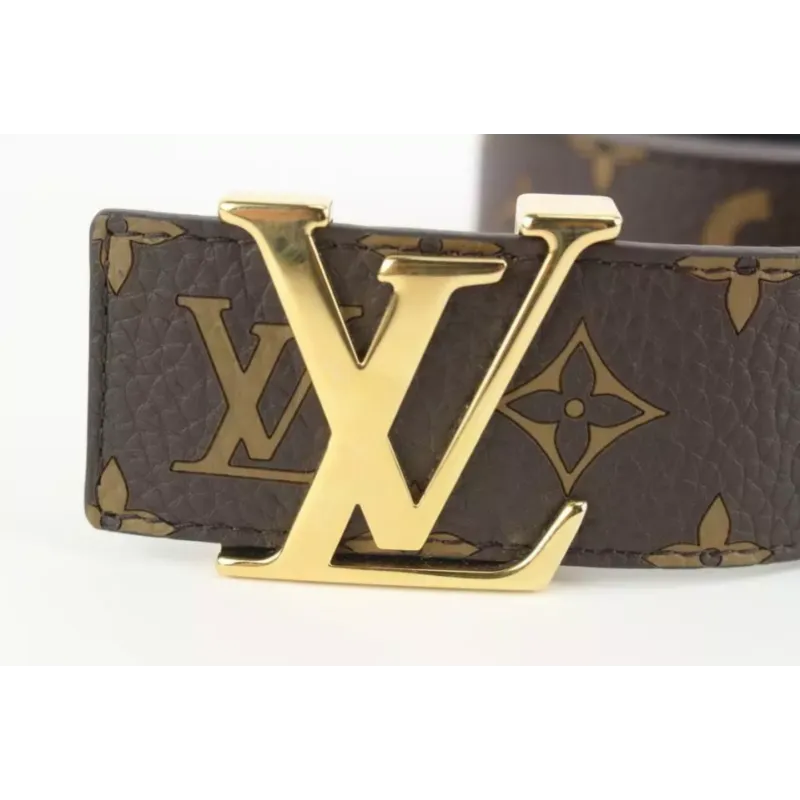 LOUIS VUITTON x Supreme LV x Supreme Brown Monogram LV Initials Belt
