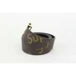 LOUIS VUITTON x Supreme LV x Supreme Brown Monogram LV Initials Belt