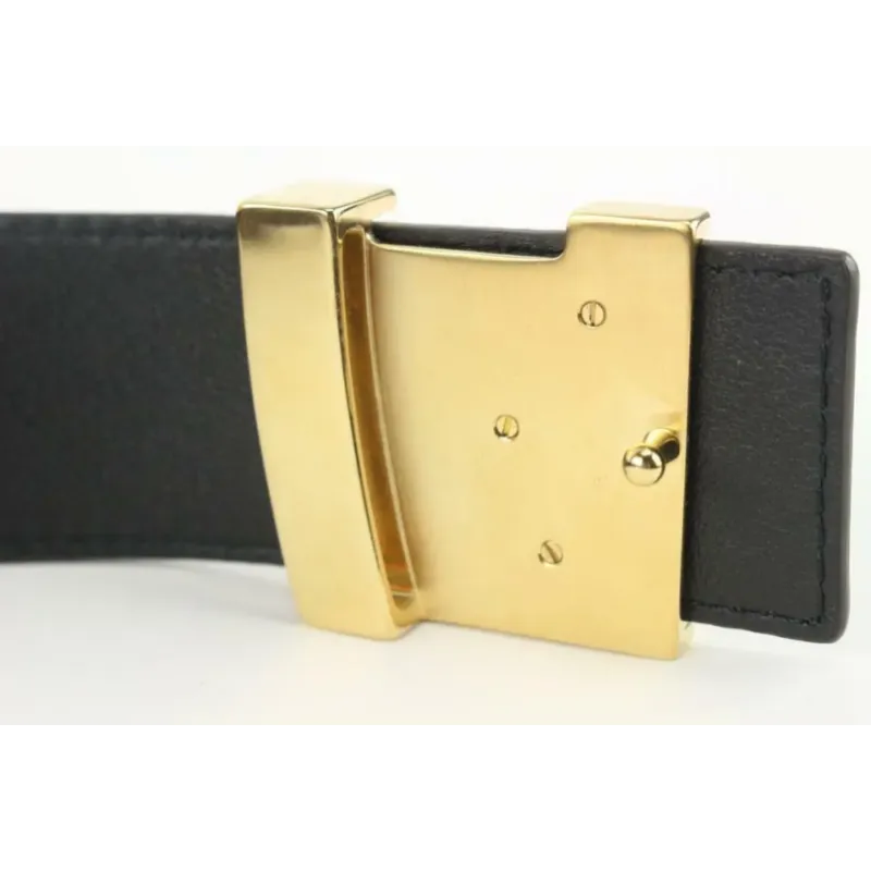 LOUIS VUITTON x Supreme LV x Supreme Brown Monogram LV Initials Belt