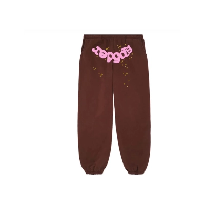 Sp5der Classic Sweatpant Brown 01