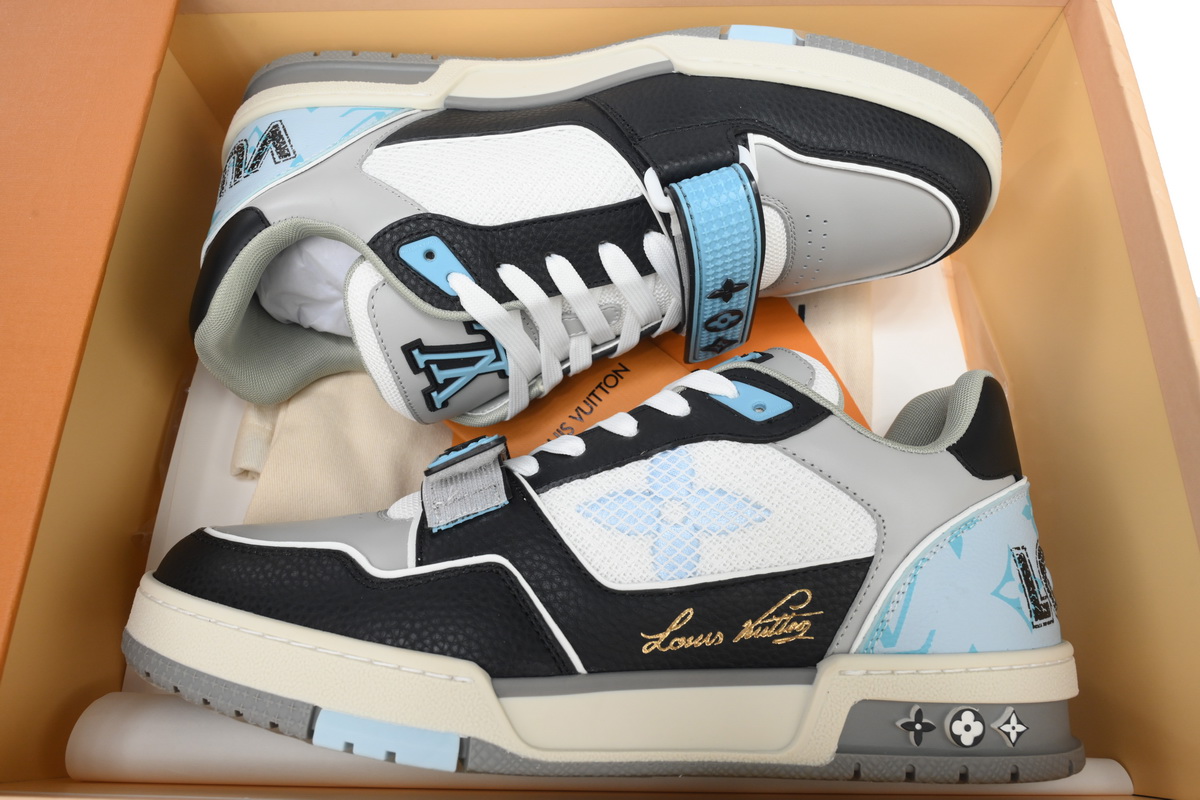 PK God Batch LOUIS VUITTON Trainer Black Blue