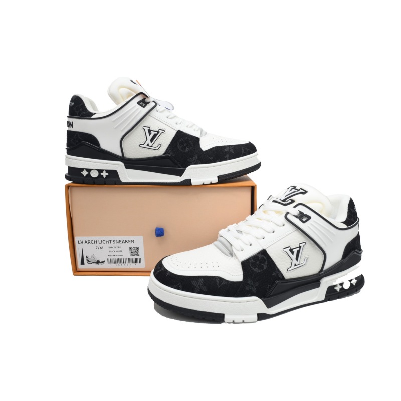 PK God Batch LOUIS VUITTON Trainer White and black