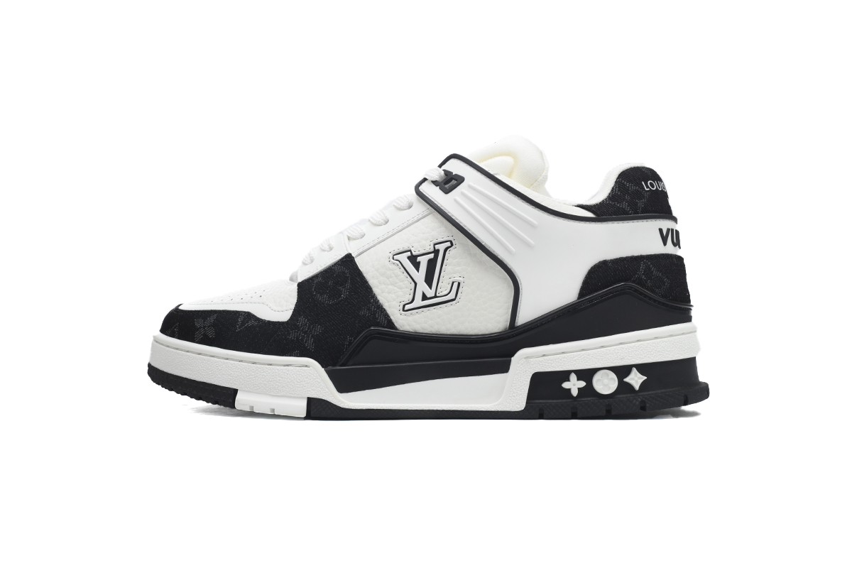 PK God Batch LOUIS VUITTON Trainer White and black