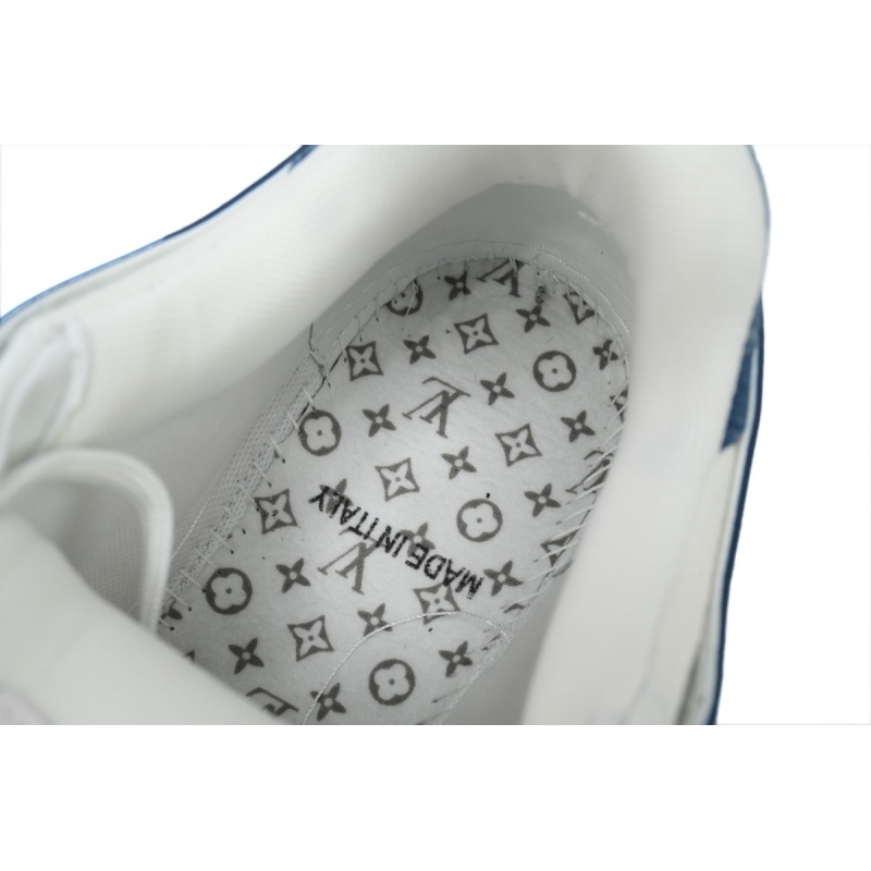 PK God Batch LOUIS VUITTON Trainer White and blue denim