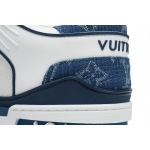 PK God Batch LOUIS VUITTON Trainer White and blue denim