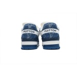 PK God Batch LOUIS VUITTON Trainer White and blue denim